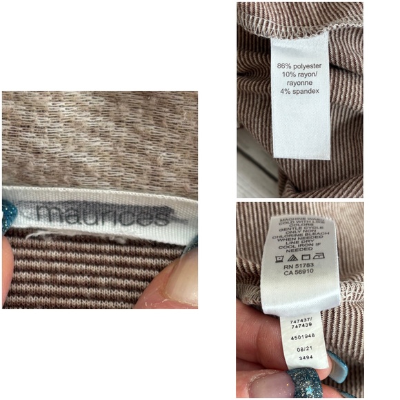 Maurices Women’s Brown Plaid Light Fleece Shirt (Size XXL) - Picture 7 of 10